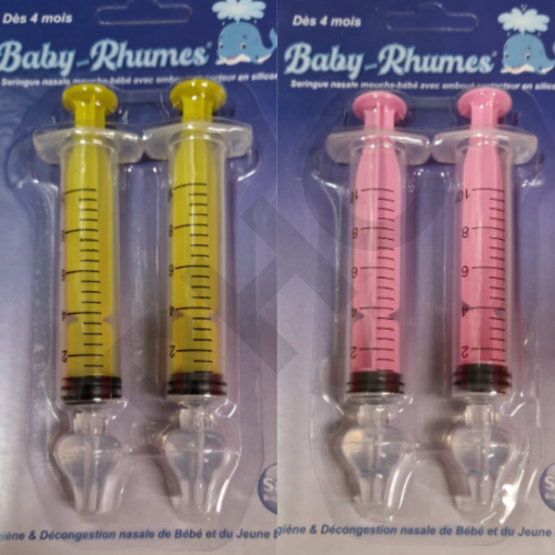 Seringues Bébé pour Lavage Nasal, 2 Seringues