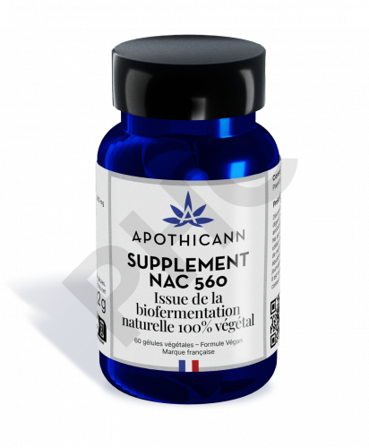 Supplement NAC 560 - Detox et antioxydant - Apothicann
