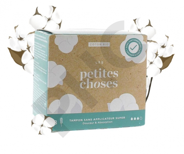 Tampons sans applicateur en coton bio - Les PetitesChoses