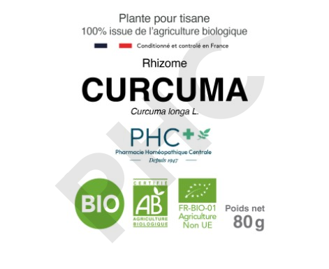 Tisane Curcuma bio rhizomes - Curcuma longa