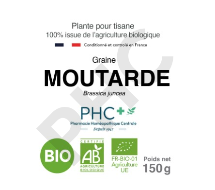 Tisane Moutarde bio graines - Brassica juncea - Herboristerie PHC