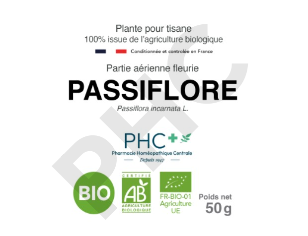 Tisane Passiflore bio parties aériennes fleuries