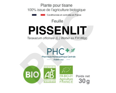 Tisane Pissenlit bio feuilles - Taraxacum officinale - Herboristerie PHC