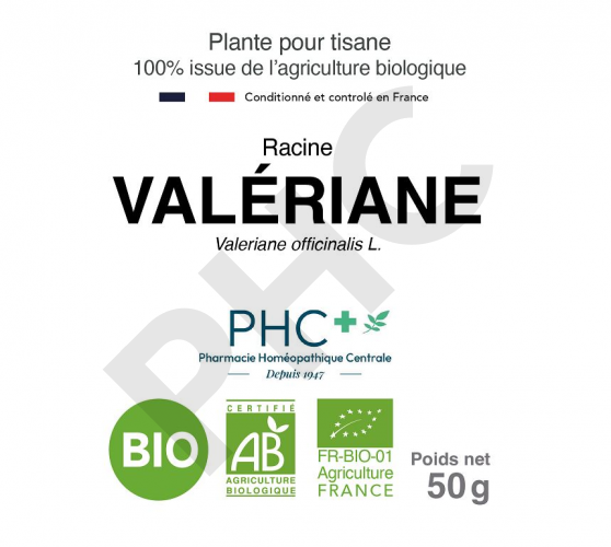Tisane Valeriane bio racine - Valeriane officinalis - Herboristerie PHC