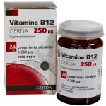 VITAMINE B12, 24 comprimés 250µg