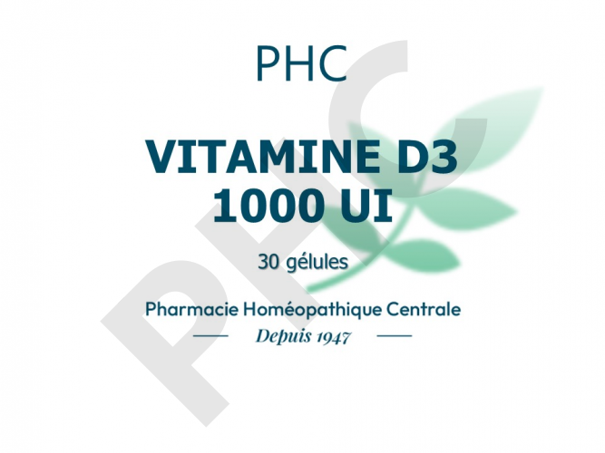 Vitamine D3 1000 UI PHC